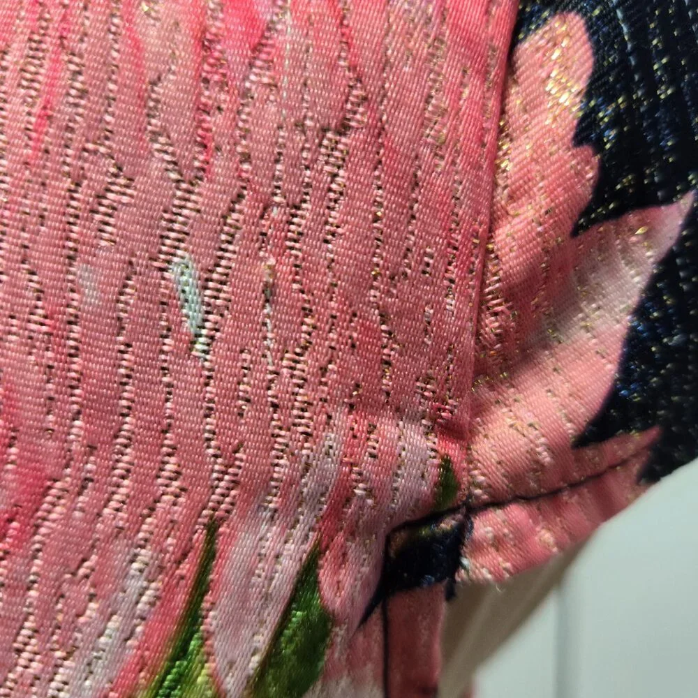 ModCloth Personal Boldness V Neck Floral Fit and Flare Dress Size 8 - Picture 4 of 4